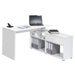 Reno Large White L Shaped Corner Desk - FurniComp