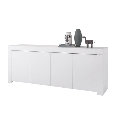 Roma Matt White 4 Door Sideboard - FurniComp