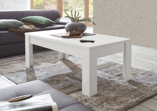 Roma Matt White Coffee Table - FurniComp