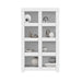 Roma Wide 4 Shelf Matt White Bookcase - FurniComp
