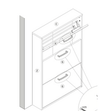 Capri 3 Drawer Sonoma Oak Compact Shoe Storage Cabinet - FurniComp