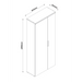 Veneto Multipurpose White Gloss & Black Marble Storage Utility Cupboard - FurniComp