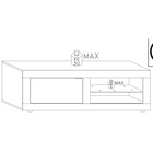 Selene 1 Door Matt Black and Oak TV Unit - FurniComp