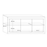 Selene 3 Door Matt Black and Oak Sideboard - FurniComp