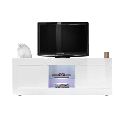 Selene Large 2 Door White Gloss TV Unit - FurniComp