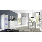 Selene 2 Door 3 Drawer White Gloss Sideboard - FurniComp