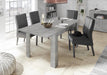 Siena 137cm Concrete Grey Extending Dining Table - FurniComp