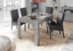Siena 137cm Concrete Grey Extending Dining Table - FurniComp