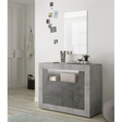 Siena 2 Door Concrete Grey and Anthracite Sideboard - FurniComp