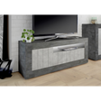 Siena 3 Door Anthracite and Concrete Grey TV Unit - FurniComp