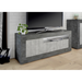 Siena 3 Door Anthracite and Concrete Grey TV Unit - FurniComp