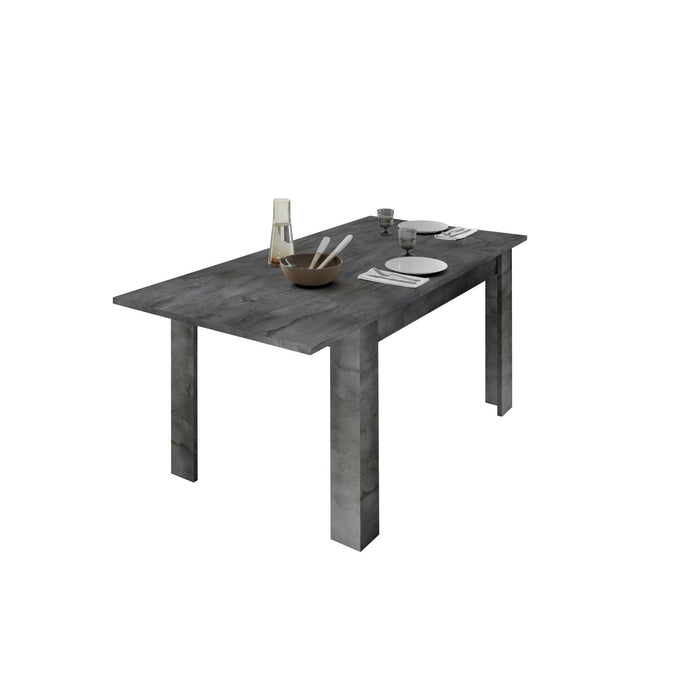 Siena 137cm Anthracite/Oxide Extending Dining Table - FurniComp
