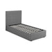 Skylar Grey Fabric Standard/Ottoman Lift Up Storage Bed - FurniComp