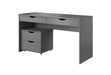 Sleek Graphite Grey Home Office Desk - FurniComp