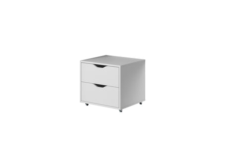 Sleek Matt White Home Office Desk - FurniComp