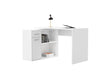 Smart White L Shaped Reversible Corner Desk - FurniComp