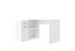 Smart White L Shaped Reversible Corner Desk - FurniComp