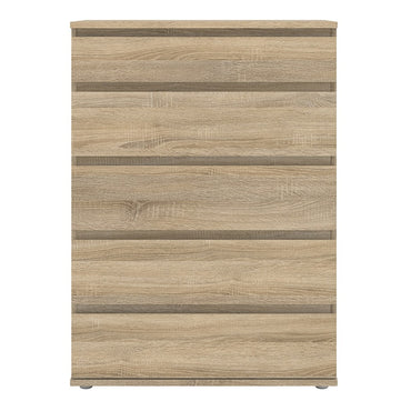 Sorrento 5 Drawers Oak Chest of Drawer - FurniComp