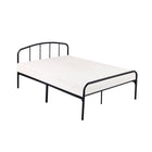 Spencer Black Metal Frame Bed - FurniComp