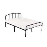 Spencer Black Metal Frame Bed - FurniComp