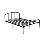 Spencer Black Metal Frame Bed - FurniComp
