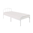 Spencer White Metal Frame Bed - FurniComp