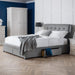 Stockton Grey Fabric 4 Drawer Bed - FurniComp