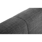 Terni High Headboard Slate Grey Fabric Bed - FurniComp