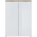 Tokyo White Gloss and Oak Shoe Cabinet - FurniComp