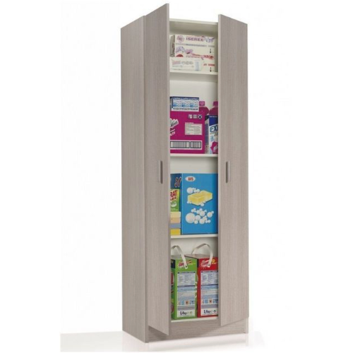 Universal Multi Use Oak Effect Tall 2 Door Storage Utility