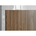 Siena 2 Door 4 Shelf White Gloss and Dark Walnut Bookcase - FurniComp