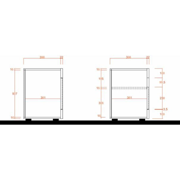 Siena 3 Door Concrete Grey and Anthracite TV Unit - FurniComp