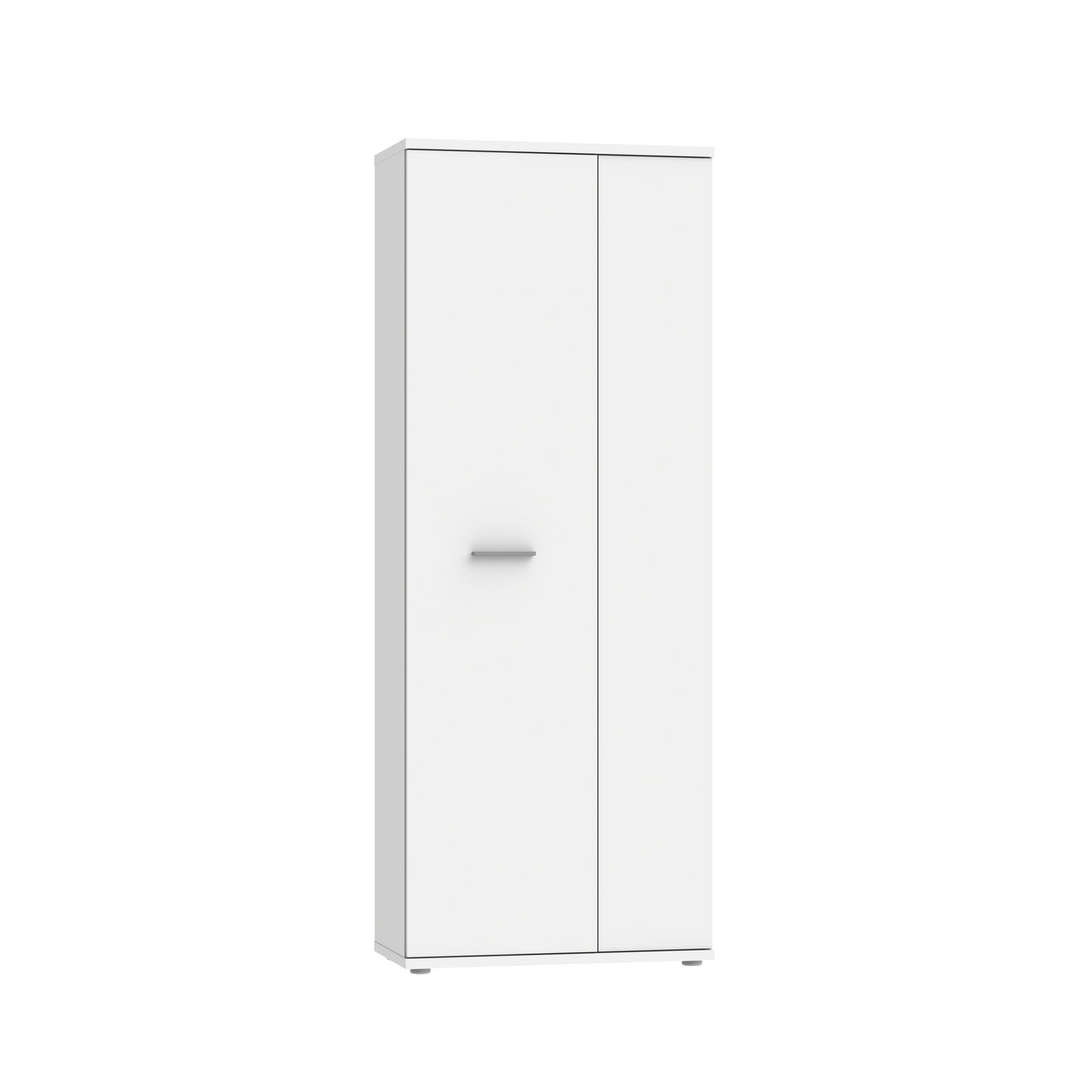 Variant Multipurpose White Tall 2 Door Storage Utility Cupboard - FurniComp