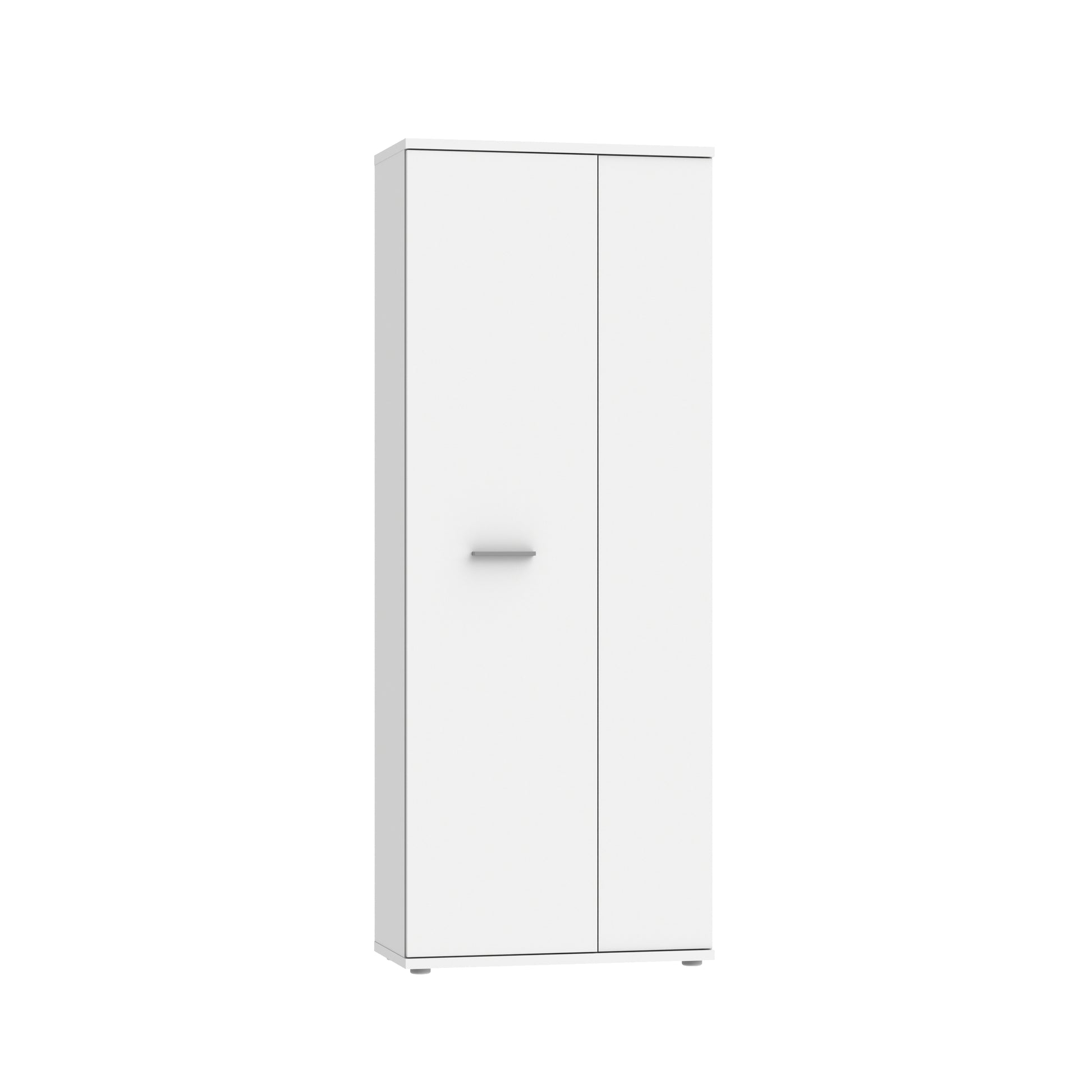 Variant Multipurpose White Tall 2 Door Storage Utility Cupboard - FurniComp