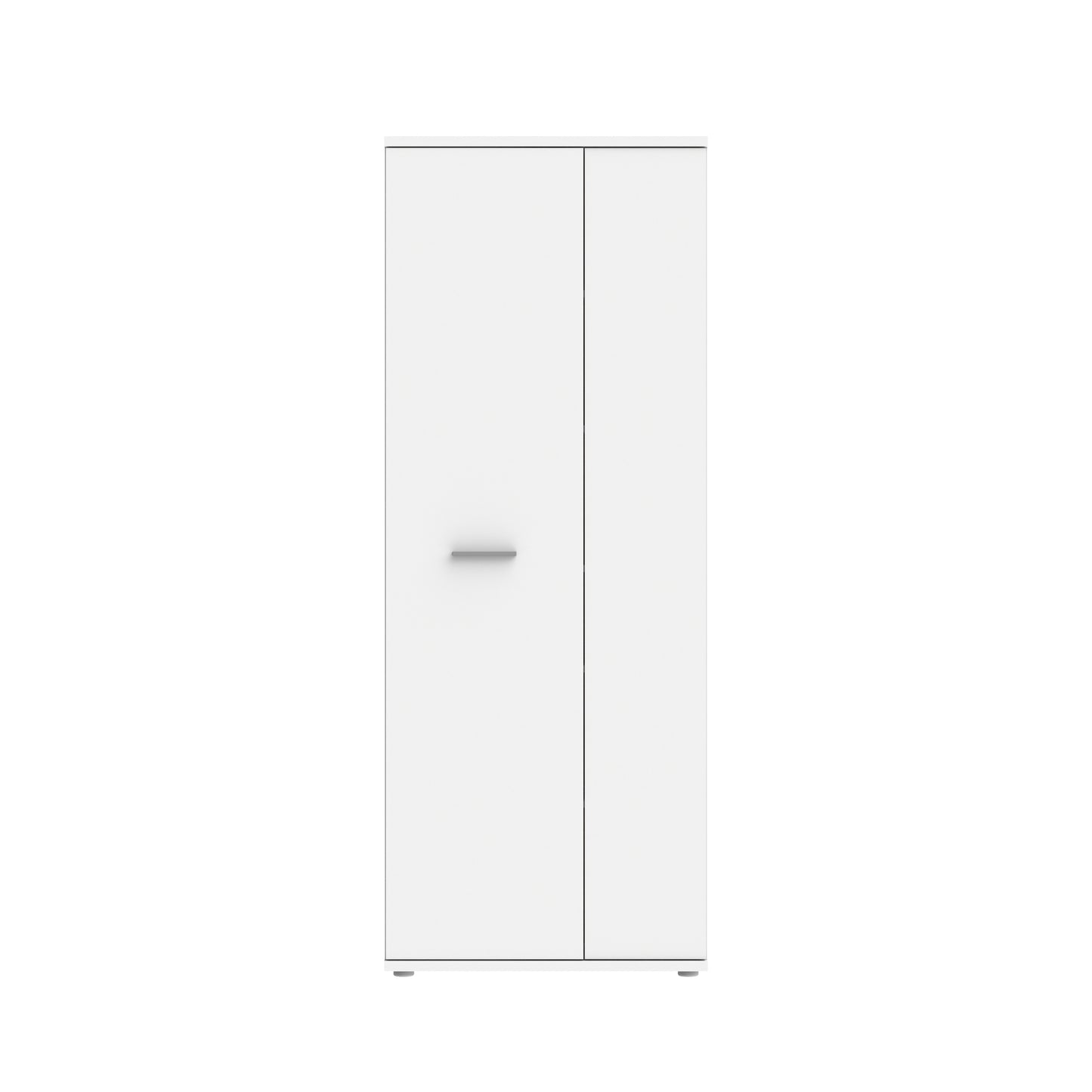 Variant Multipurpose White Tall 2 Door Storage Utility Cupboard - FurniComp