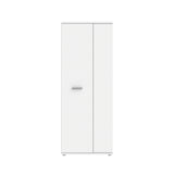 Variant Multipurpose White Tall 2 Door Utility Shoe Storage Cupboard - FurniComp