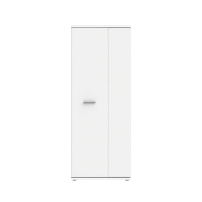 Variant Multipurpose White Tall 2 Door Storage Utility Cupboard - FurniComp