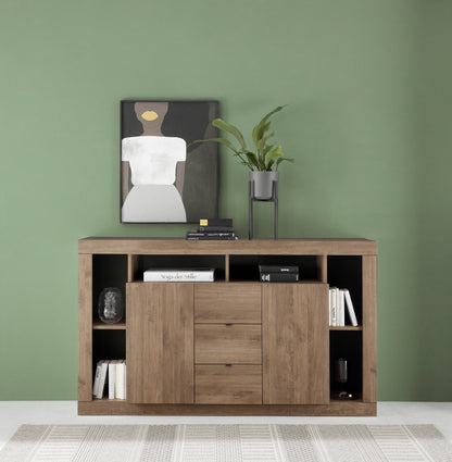 Viola 2 Door 3 Drawer 172cm Mercure Oak Sideboard - FurniComp