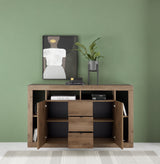 Viola 2 Door 3 Drawer 172cm Mercure Oak Sideboard - FurniComp