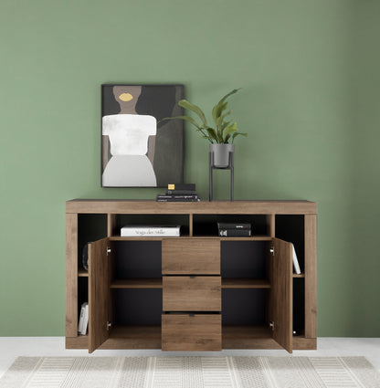 Viola 2 Door 3 Drawer 172cm Mercure Oak Sideboard - FurniComp