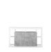 Viola 2 Door 3 Drawer 172cm White Gloss and Concrete Grey Sideboard - FurniComp