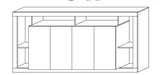 Viola 4 Door Mercure Oak Large Sideboard - FurniComp
