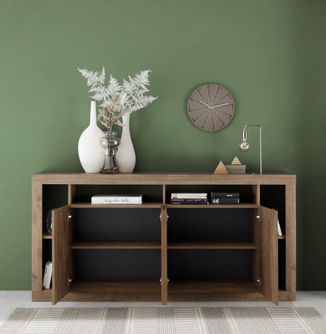 Viola 4 Door Mercure Oak Large Sideboard - FurniComp