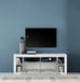 Viola White Gloss and Concrete Grey 172cm TV Stand Up To 75 Inch - FurniComp